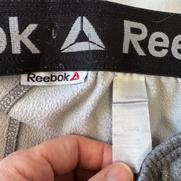 Reebok Men's Large Pull-On Athletic Sweatpants Gray Light Fleece Activewear‎ Gym - Picture 2 of 15